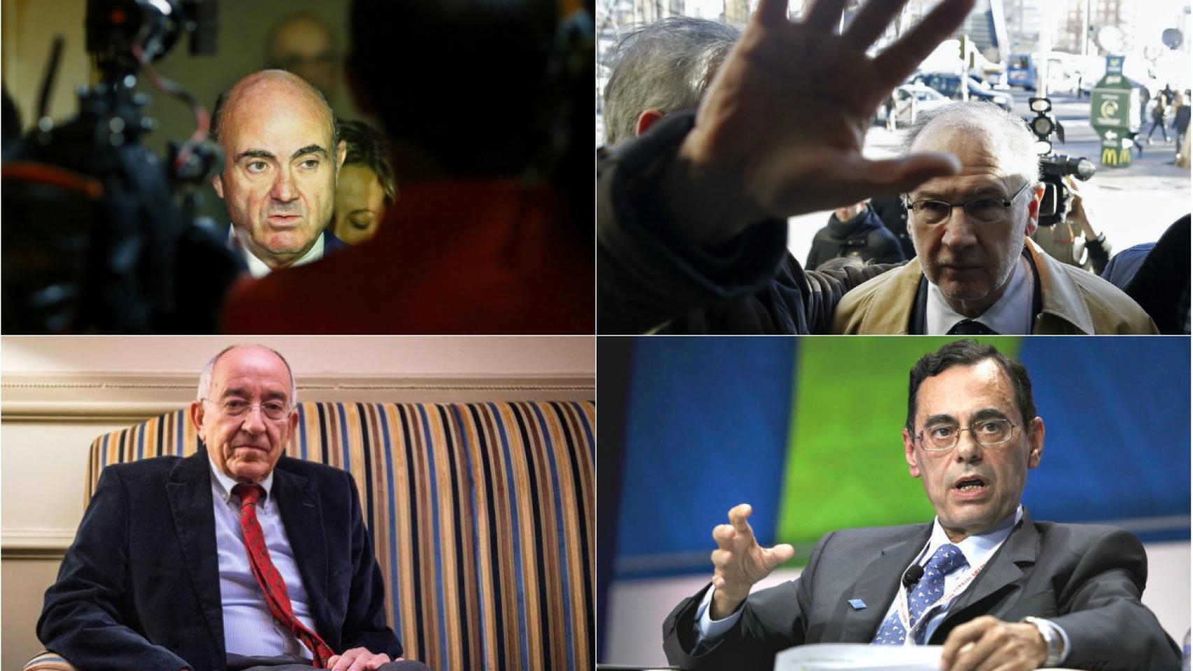 Guindos, Rato, Mafo y Caruana.