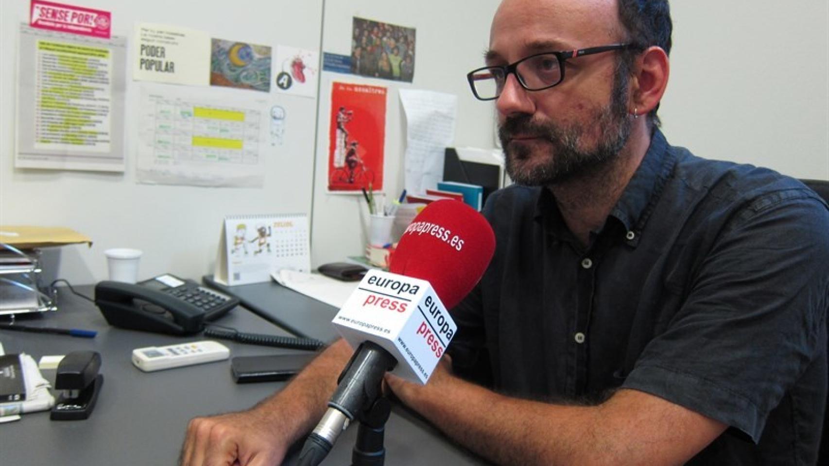 Salellas, durante la entrevista.