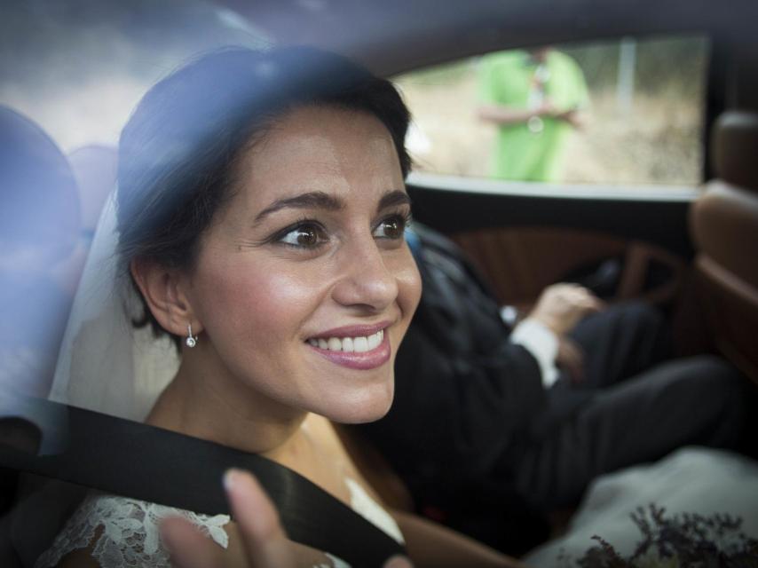 Inés Arrimadas a su llegada a la ceremonia