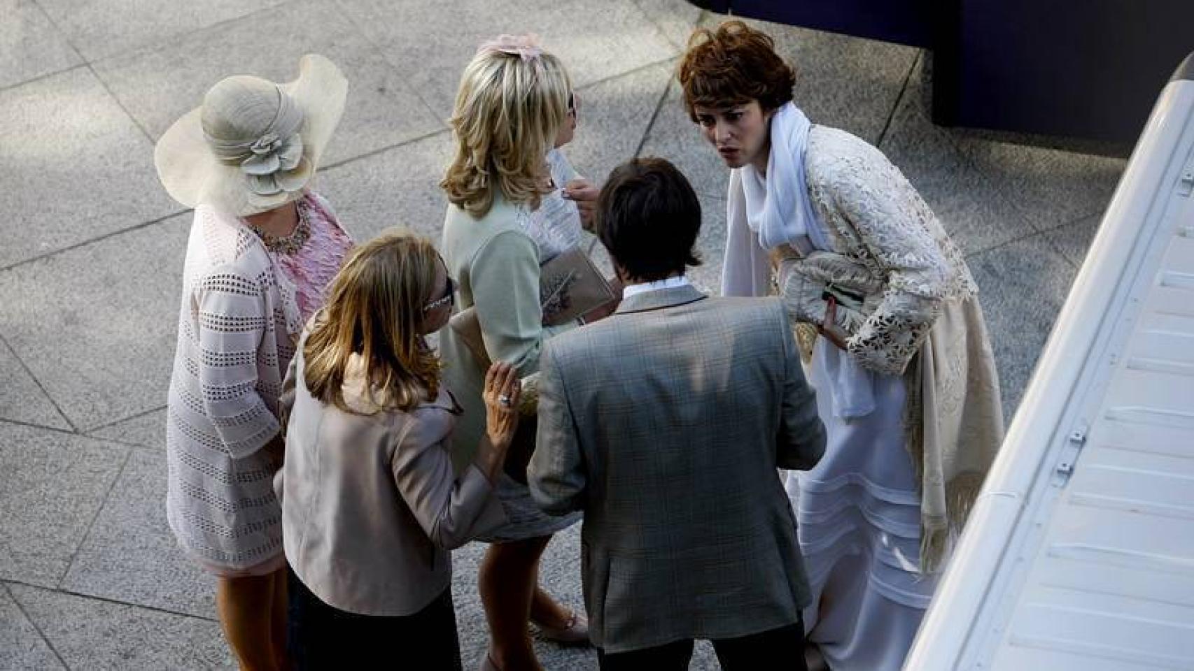 Vega el día de su boda en mayo de 2014