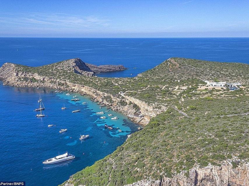 Vista aérea de Tagomago.