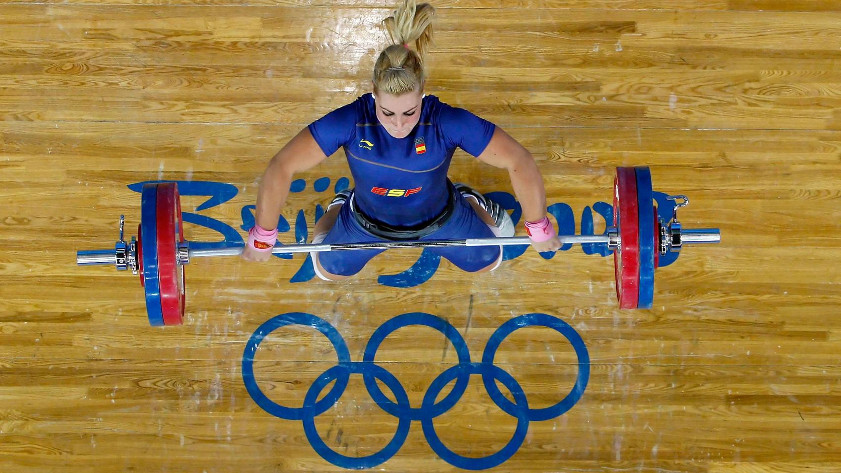 Lidia Valentín en los Juegos Olímpicos de Pekín 2008.