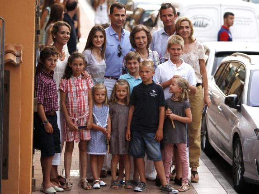 La Familia casi al completo en 2011. Sólo faltaba don Juan Carlos.