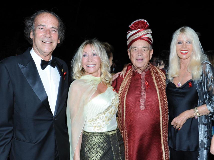 Luis Ortiz y Gunilla, en la cena marbellí.