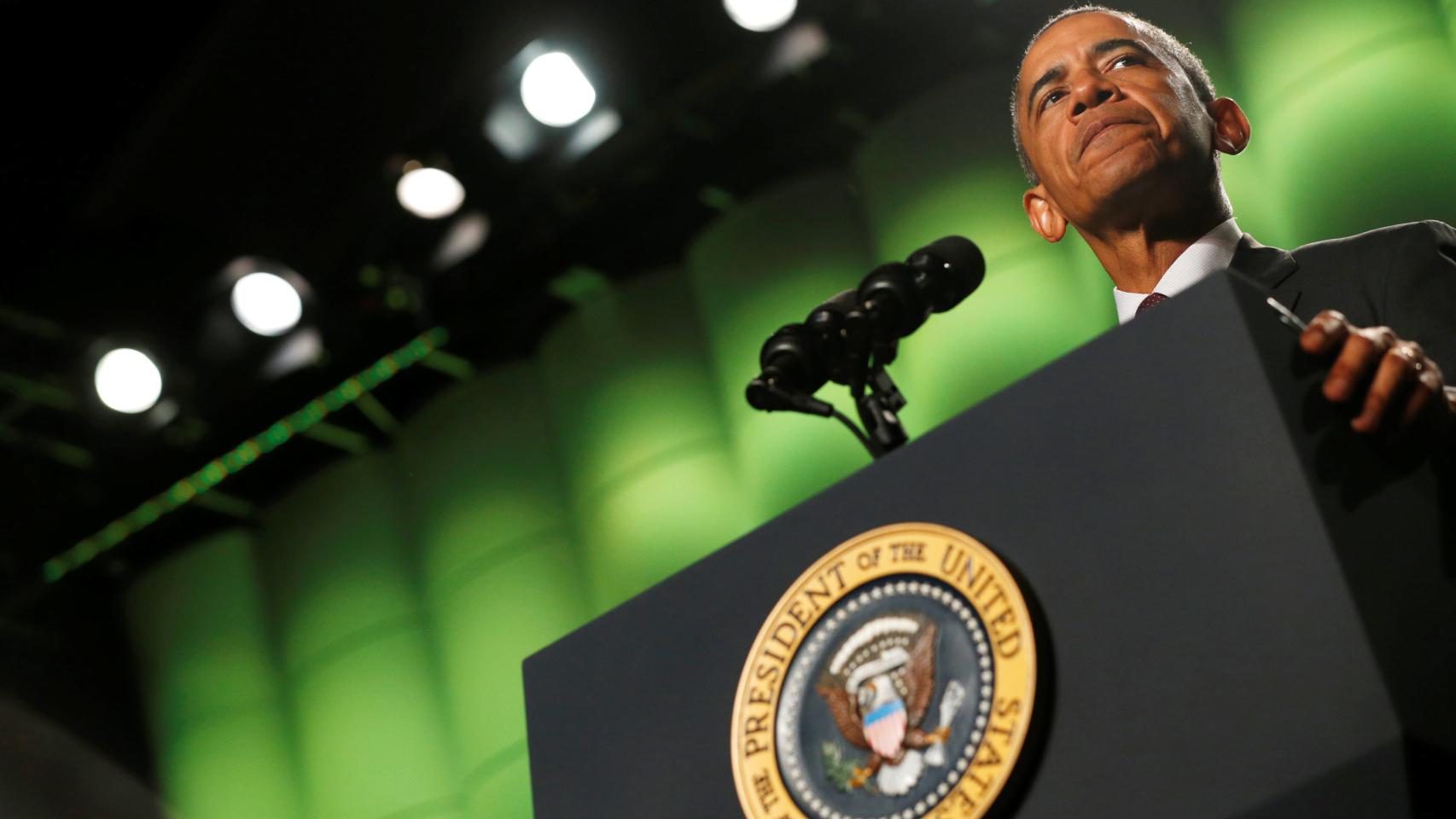 Obama, durante la convención anual de Americanos Veteranos Discapacitados en Atlanta.
