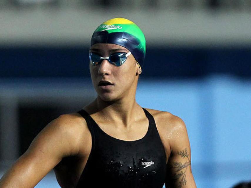 Joanna Maranhão, en la piscina.