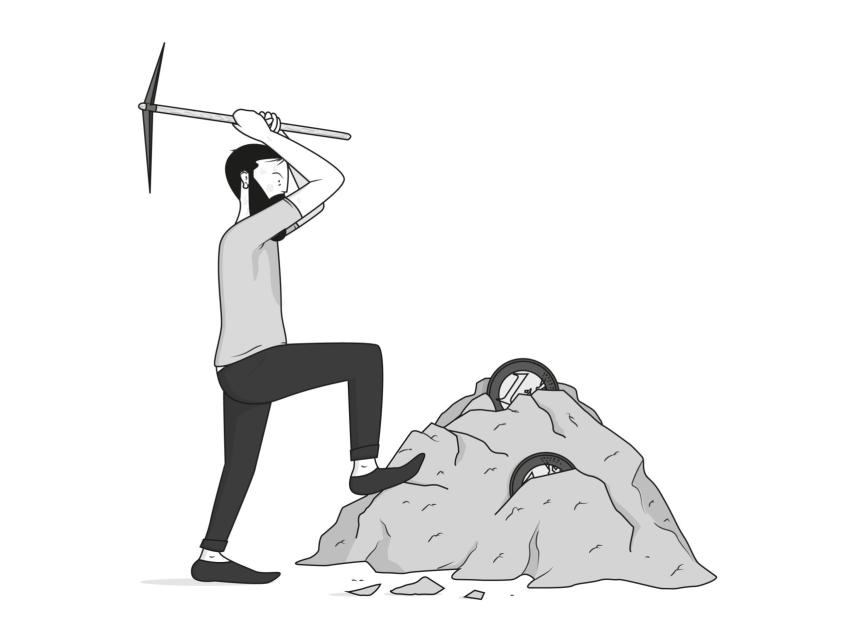 Luchar. Una de las ilustraciones de Xarly Rodríguez.