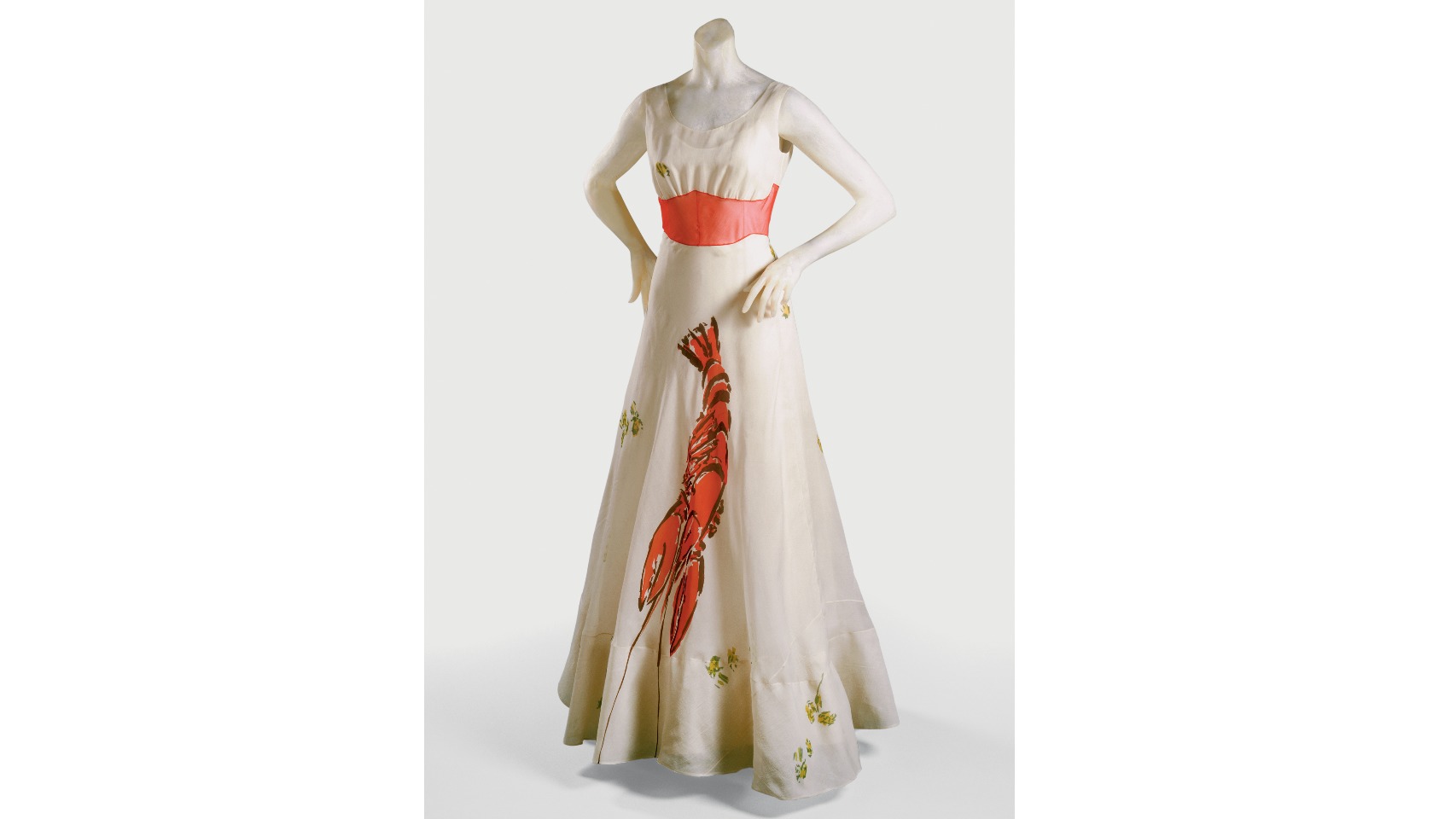 Vestido Langosta de Elsa Schiaparelli.