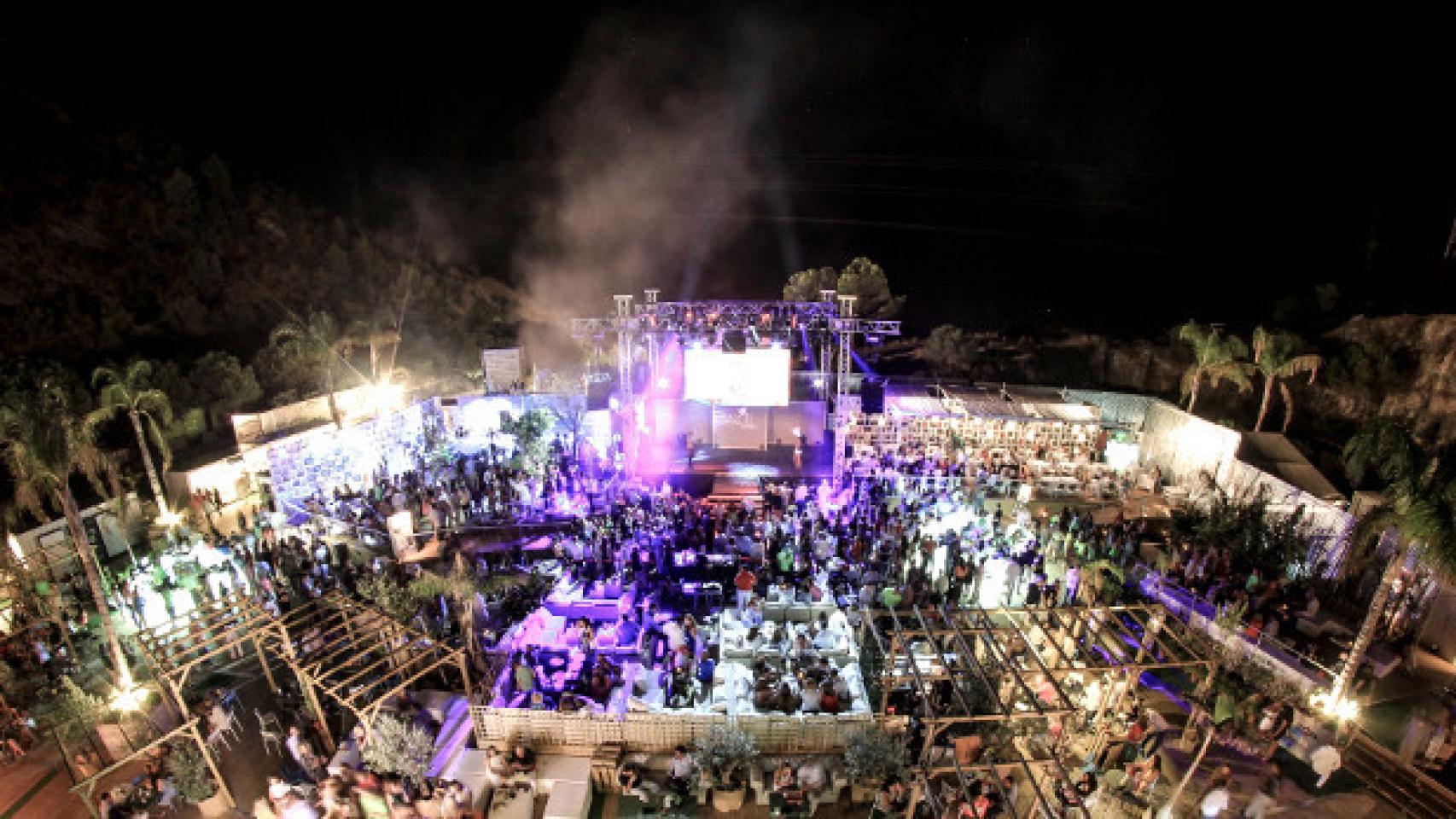 La zona de discoteca del evento Starlite Marbella 2016, donde Froilán pasó una gran noche.