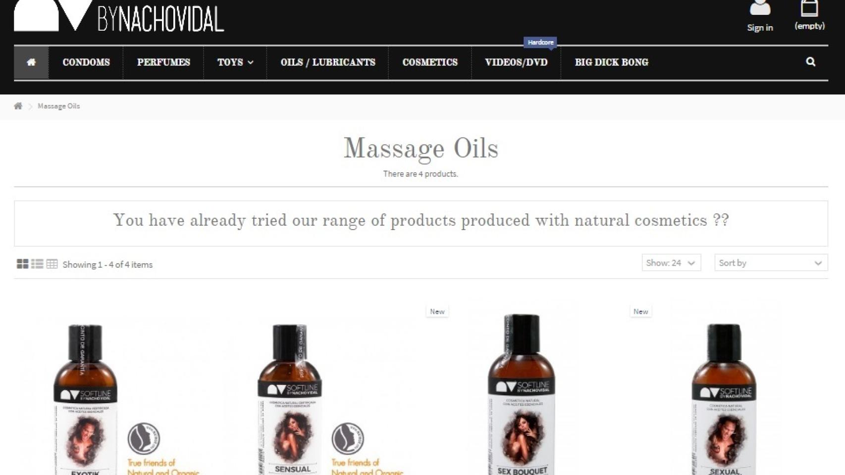 El nuevo lubricante se venderá en su tienda online, Nacho Vidal Shop.