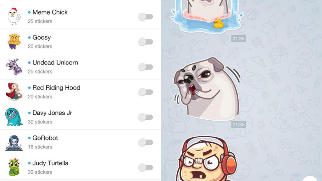 Telegram se actualiza con los mejores Stickers y una nube de datos
