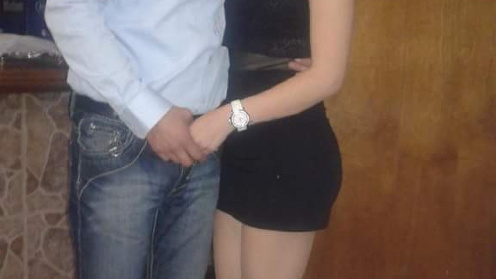 Jorge y su hija Gergana, durante una celebración.