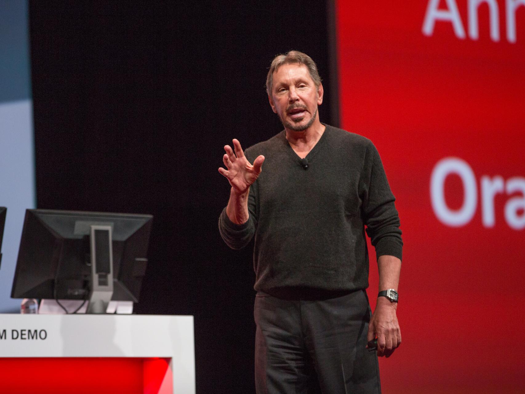 El CEO y fundador de Oracle, Larry Ellison.