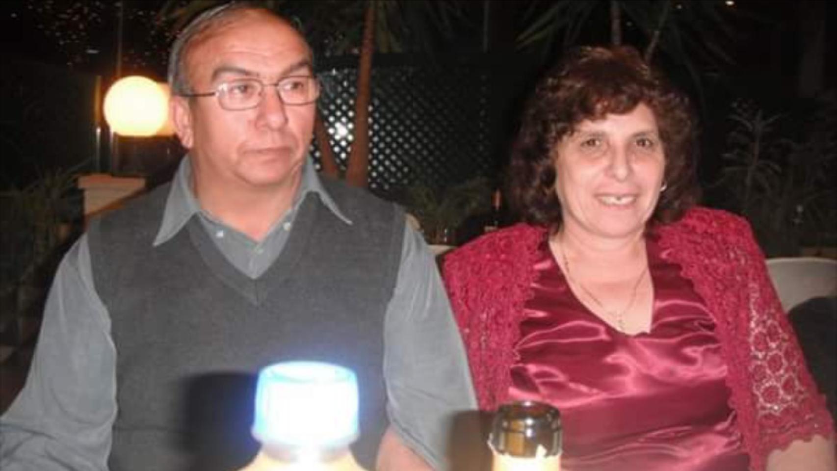 Goska, junto a su marido Marin, durante una celebración en Bulgaria.