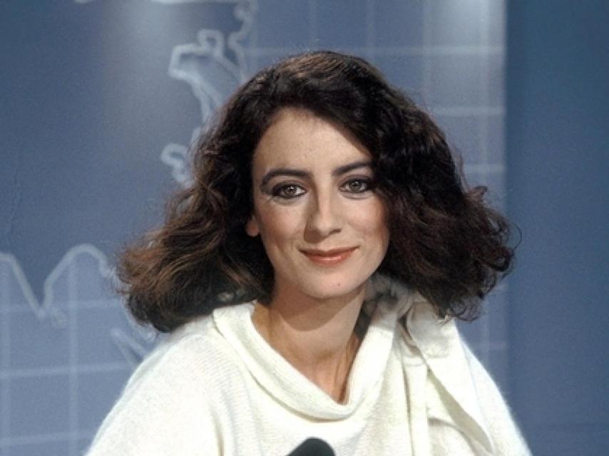 Ángeles Caso, cuando presentaba los informativos.