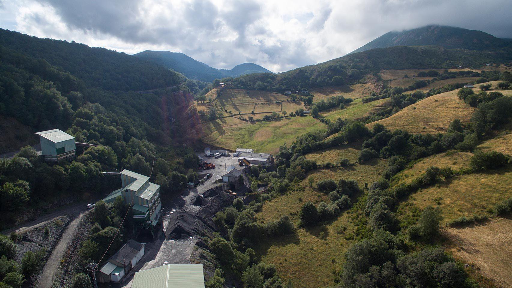 Una de las minas en Villablino, en la comarca de Laciana