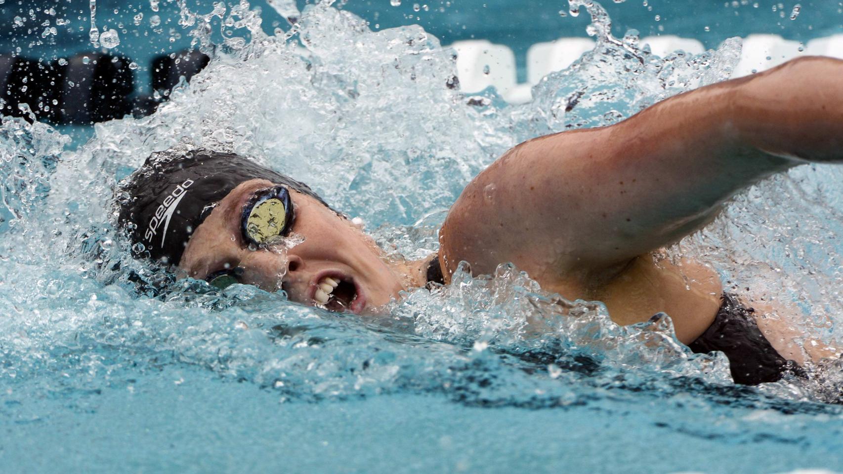Missy Franklin, durante los entrenamientos.