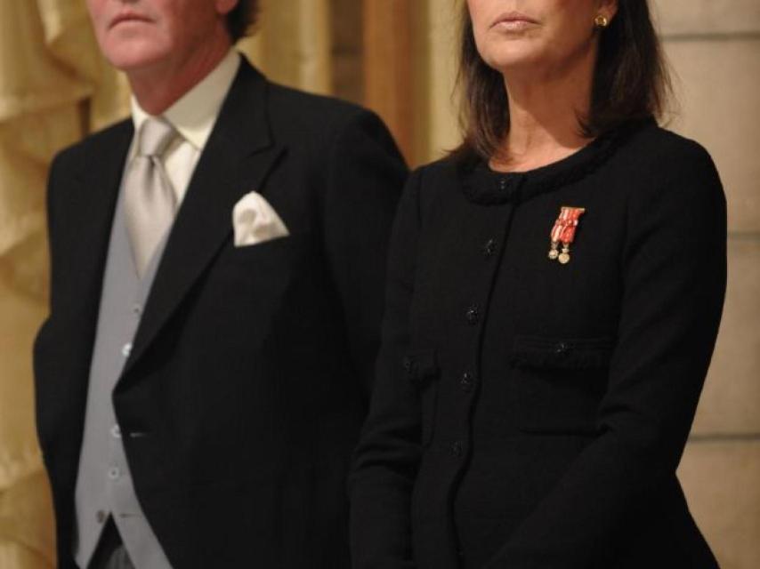 Carolina de Mónaco y su ex marido, Ernesto de Hannover al fondo.