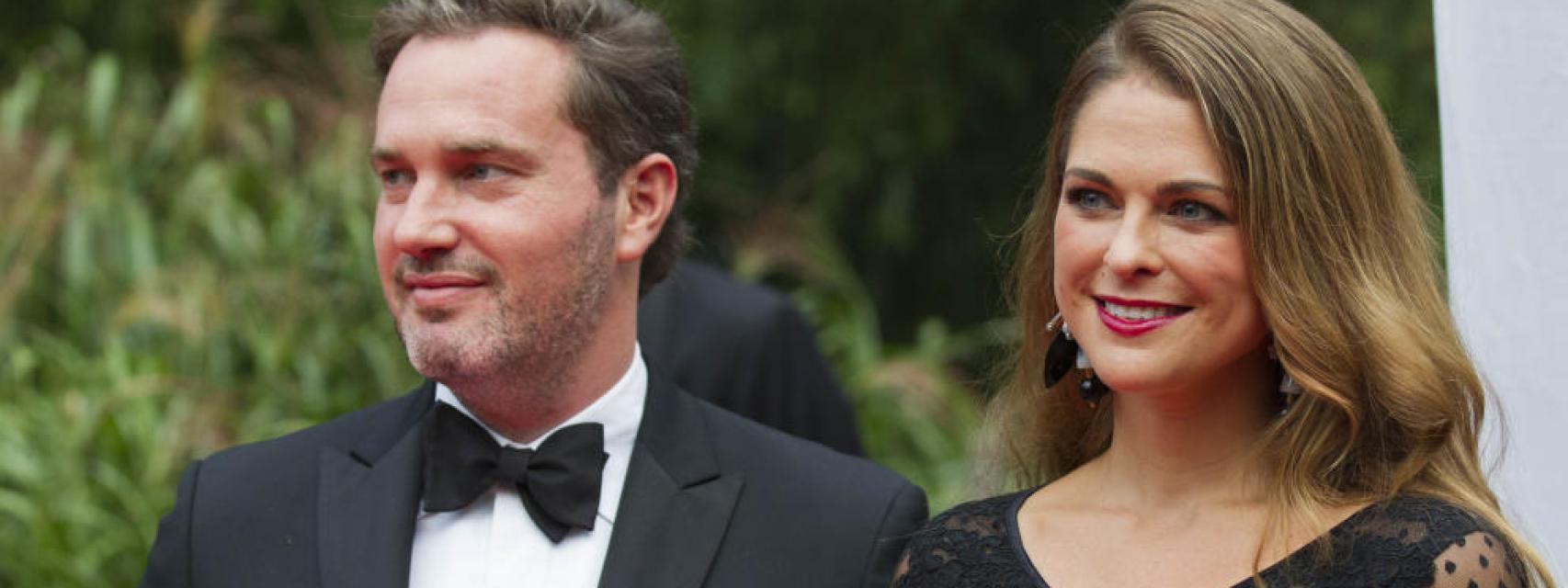 Magdalena de Suecia y su marido.