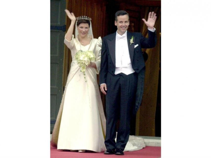 Marta Luisa de Noruega, el día de su boda con Ari Behn.