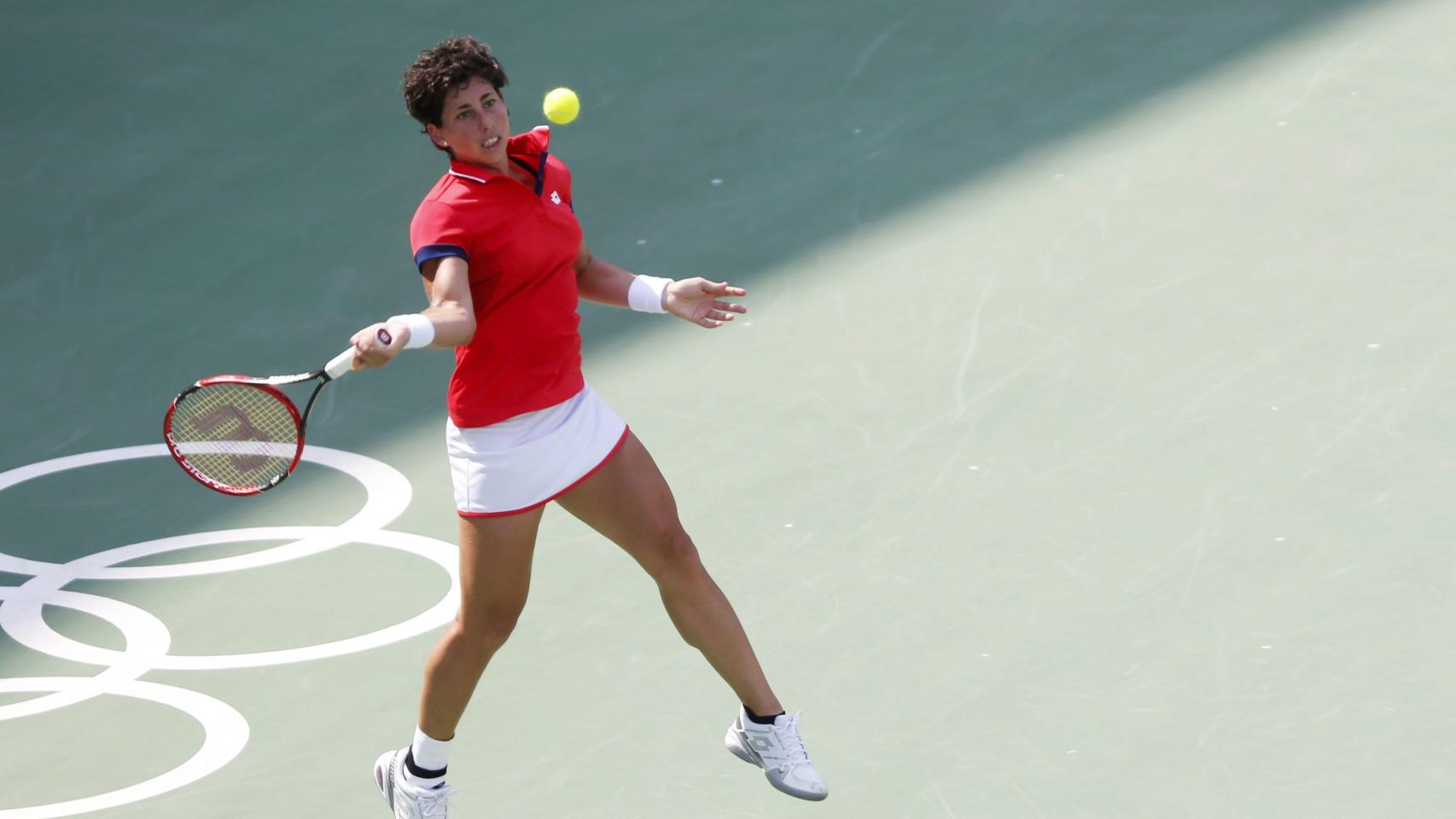 Carla Suárez, ante Madison Keys.