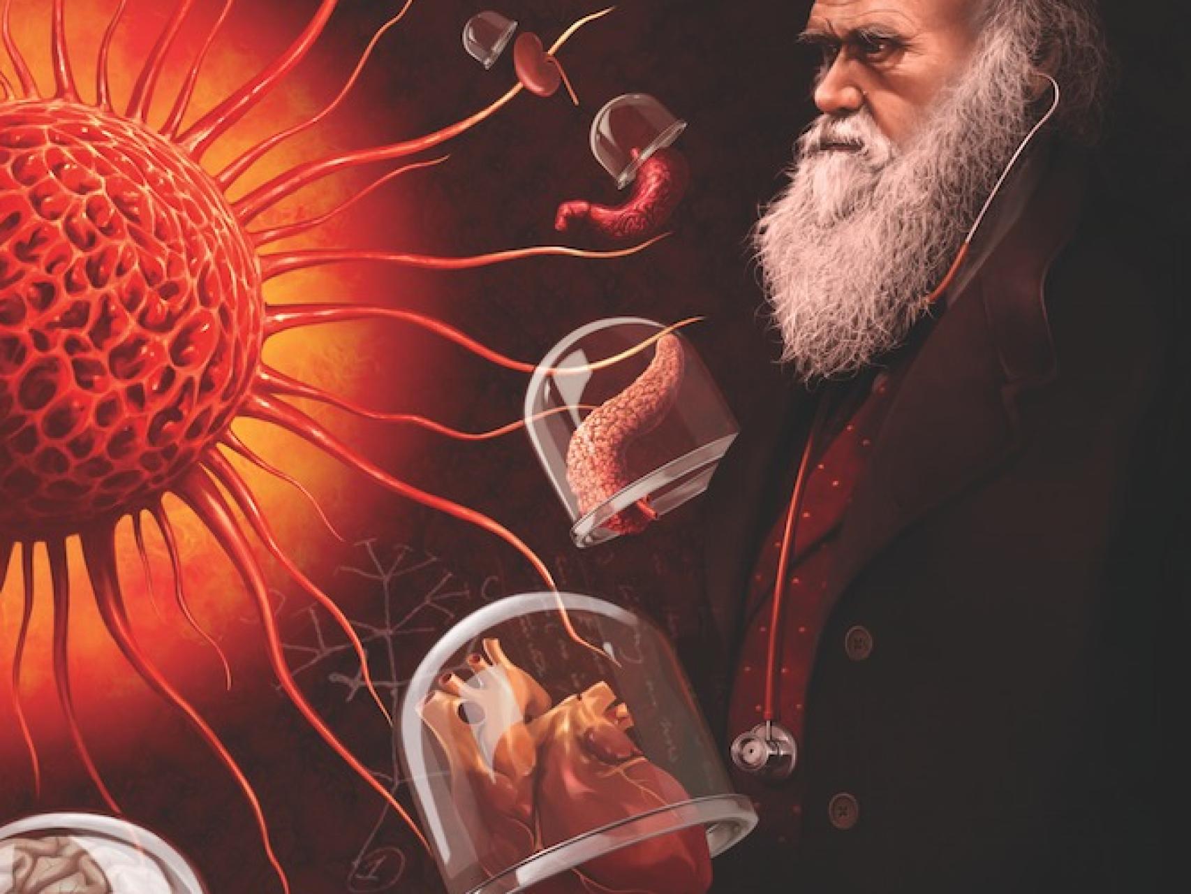 Detalle de la ilustración para el artículo en la revista Trends in Cancer.