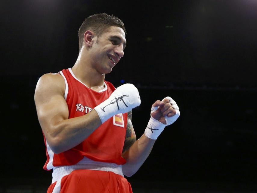 Samuel Carmona durante un combate.
