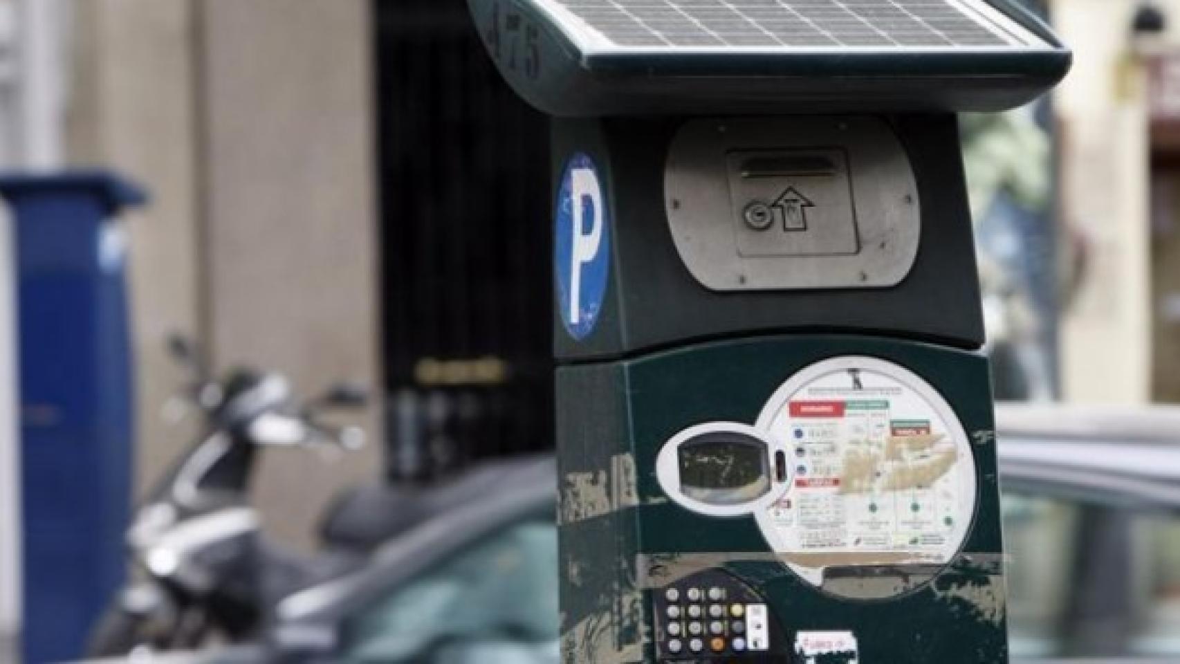 Un parquímetro en Madrid.