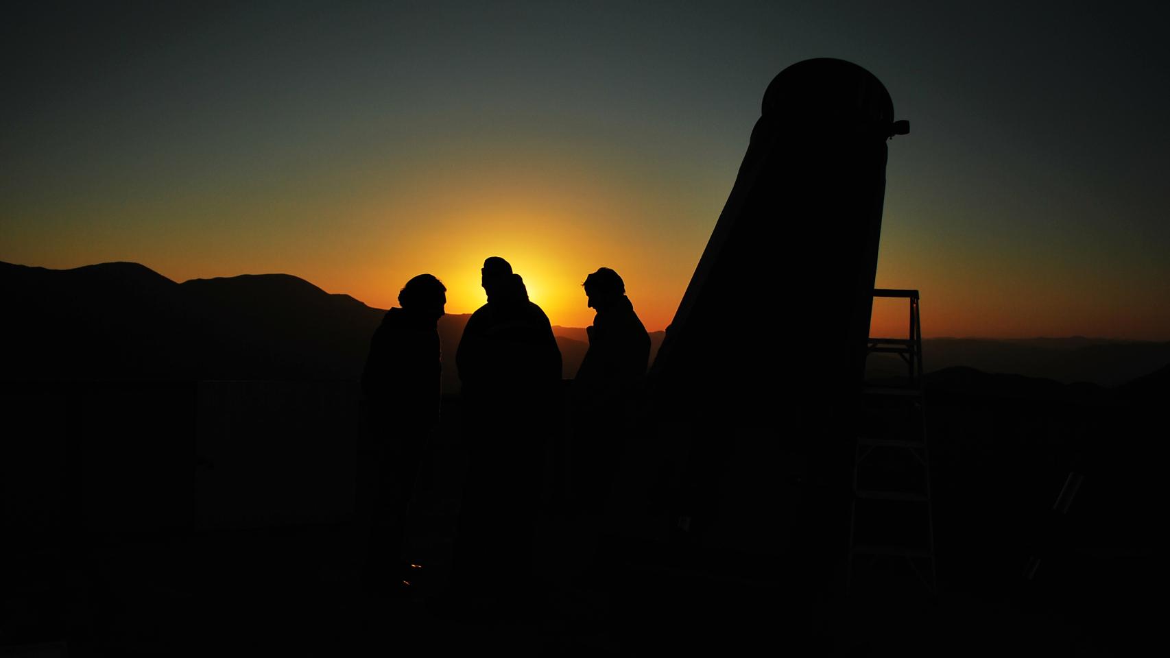 Imagen de un atardecer en Chile.