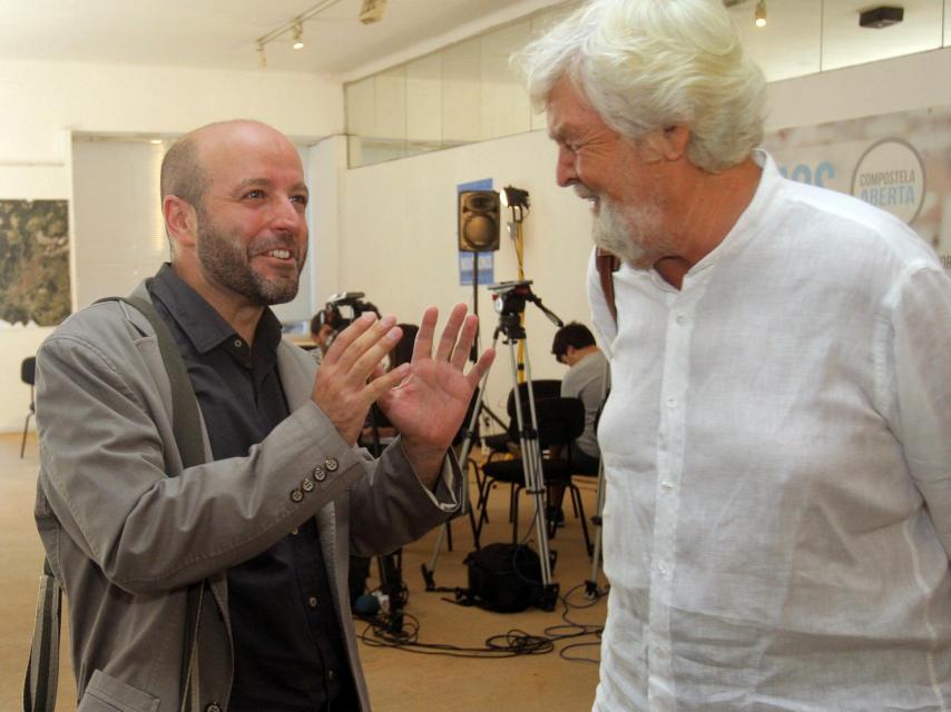 Villares y Beiras, en un acto del partido.