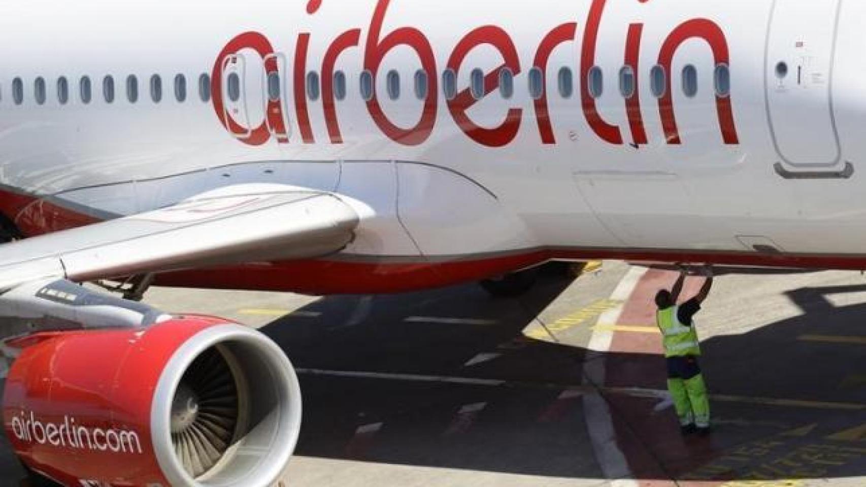 Imagen de un avión de Airberlin.