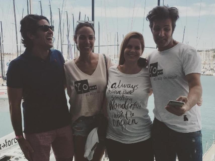 Las parejas Juan Porras y Olivia de Borbón, y Nerea Garmendia y Jesús Olmedo.