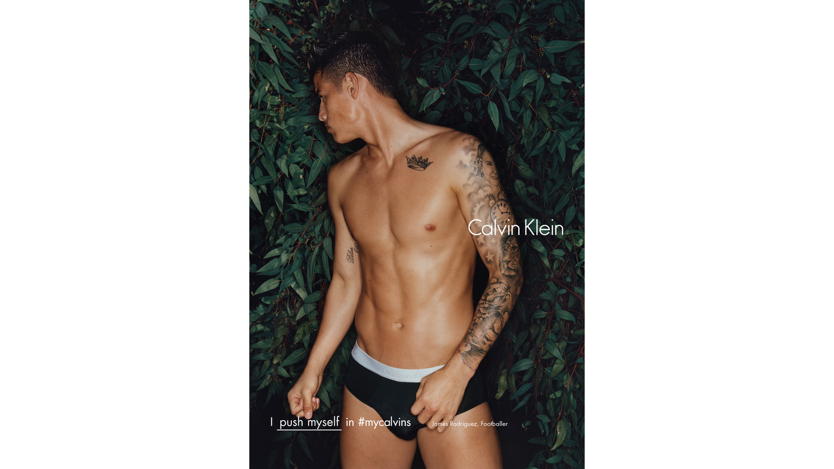 James Rodríguez para Calvin Klein.