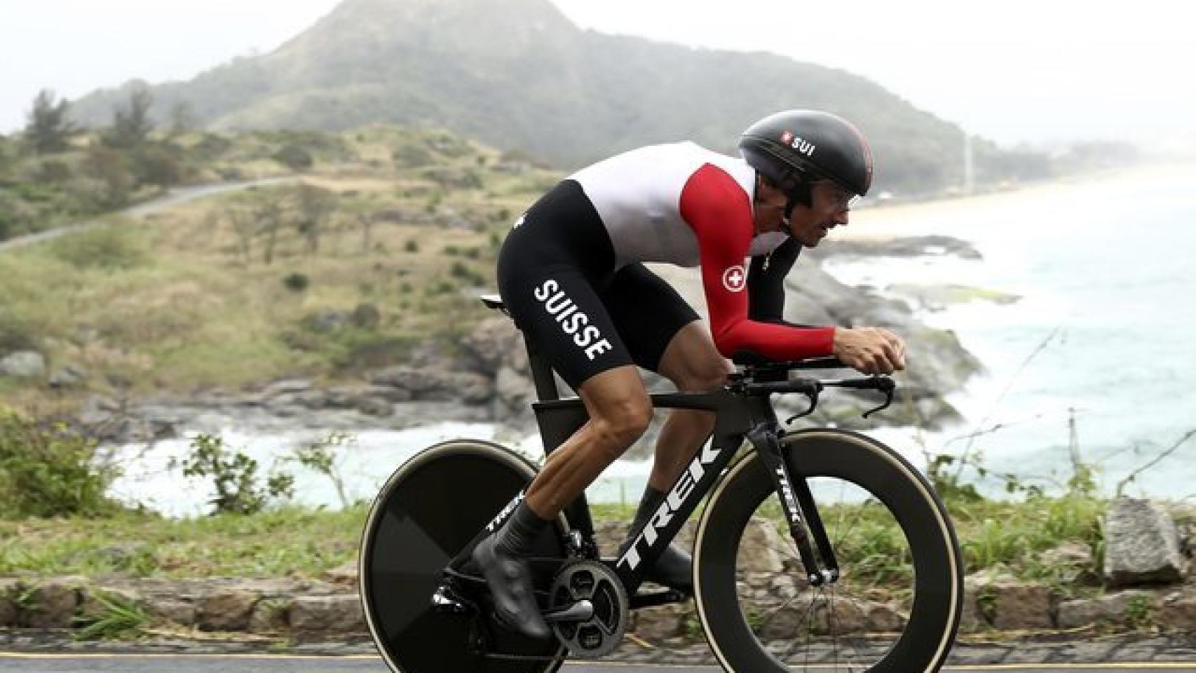 Cancellara durante la contrarreloj en Río.