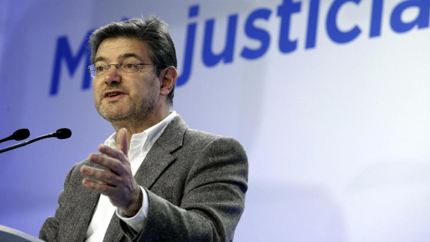 El ministro de Justicia en funciones, Rafael Catalá