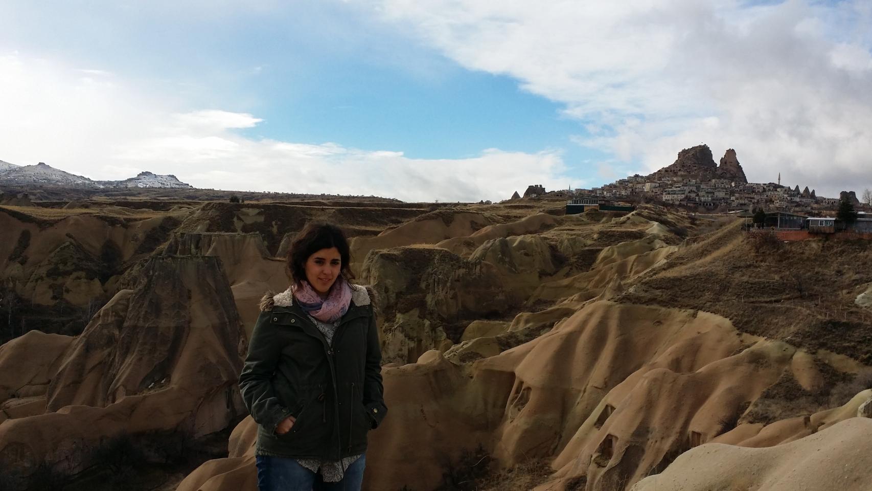 Una imagen de Beatriz en Capadocia.