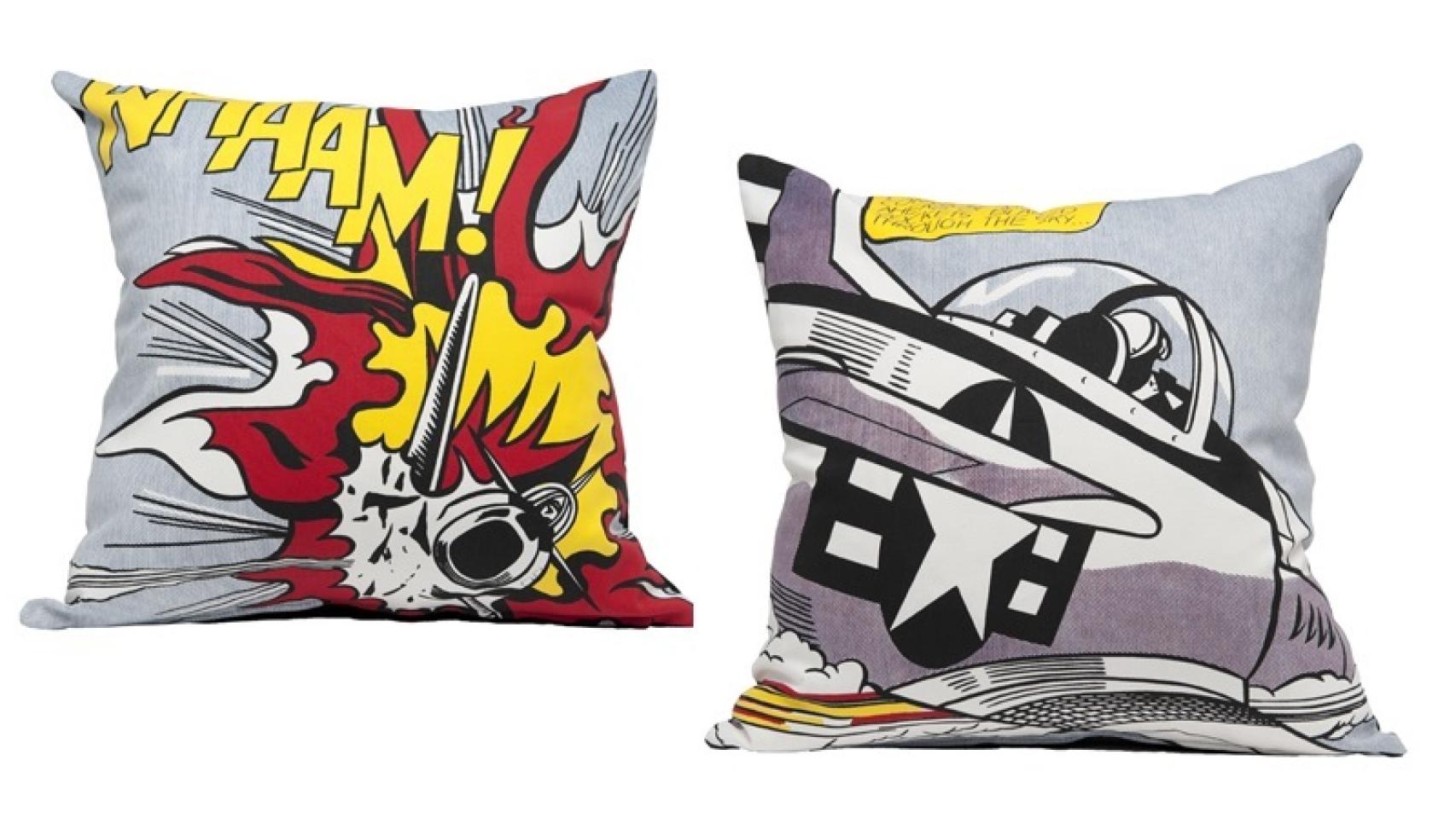 Fundas de cojín Lichtenstein, en TATE, por 20 libras.