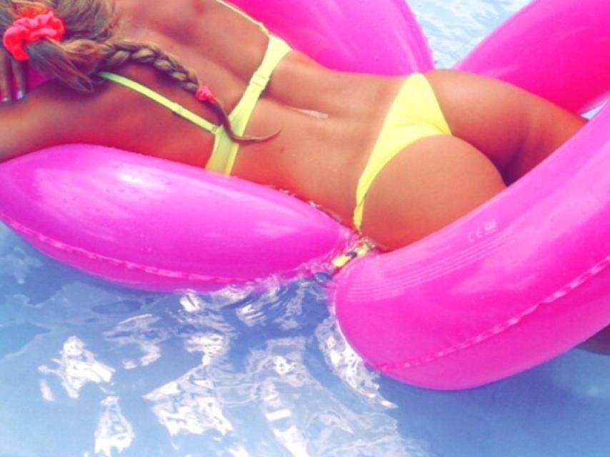 Relax y descanso en casa, como ella misma dice en el texto que acompaña a esta imagen