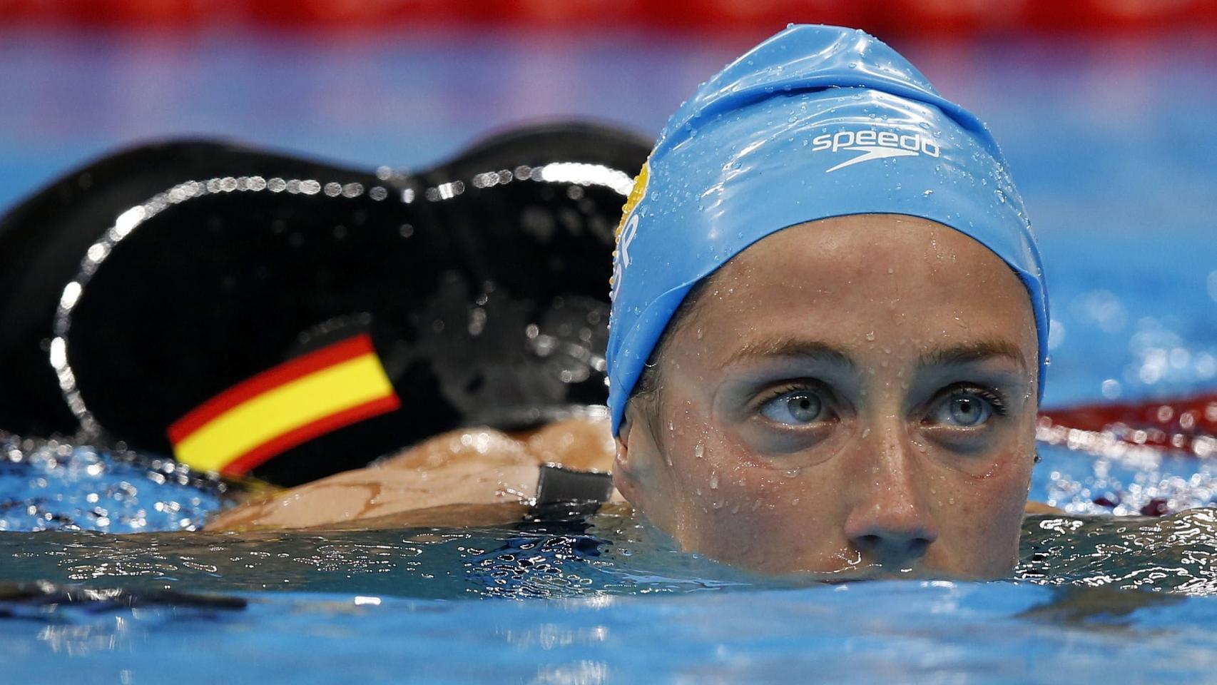 Mireia Belmonte durante una prueba.