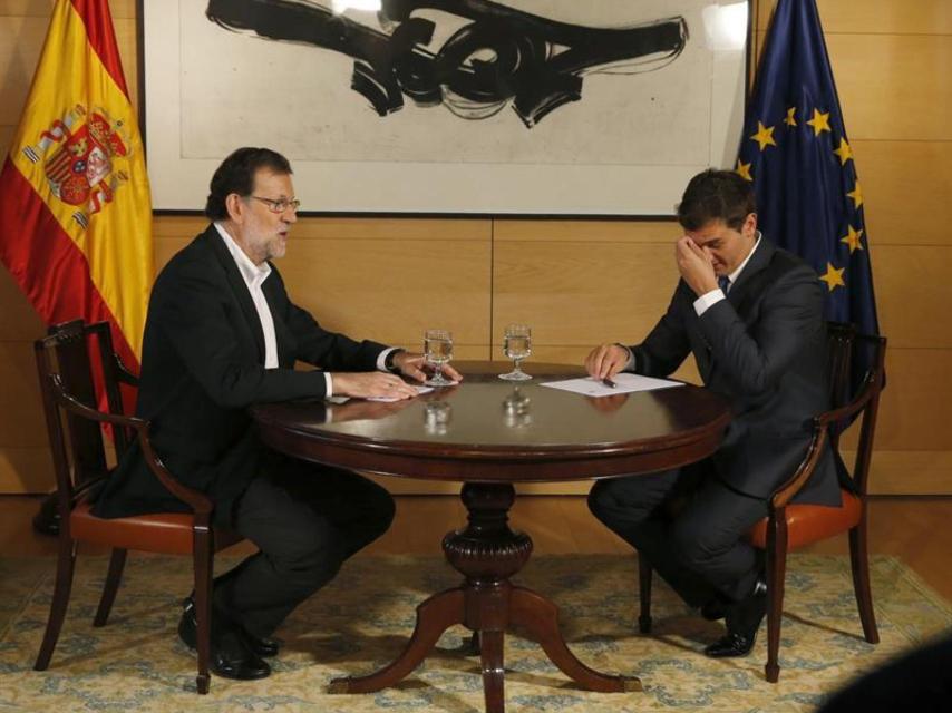 Reunión entre Mariano Rajoy y Albert Rivera/ Ballesteros /EFE
