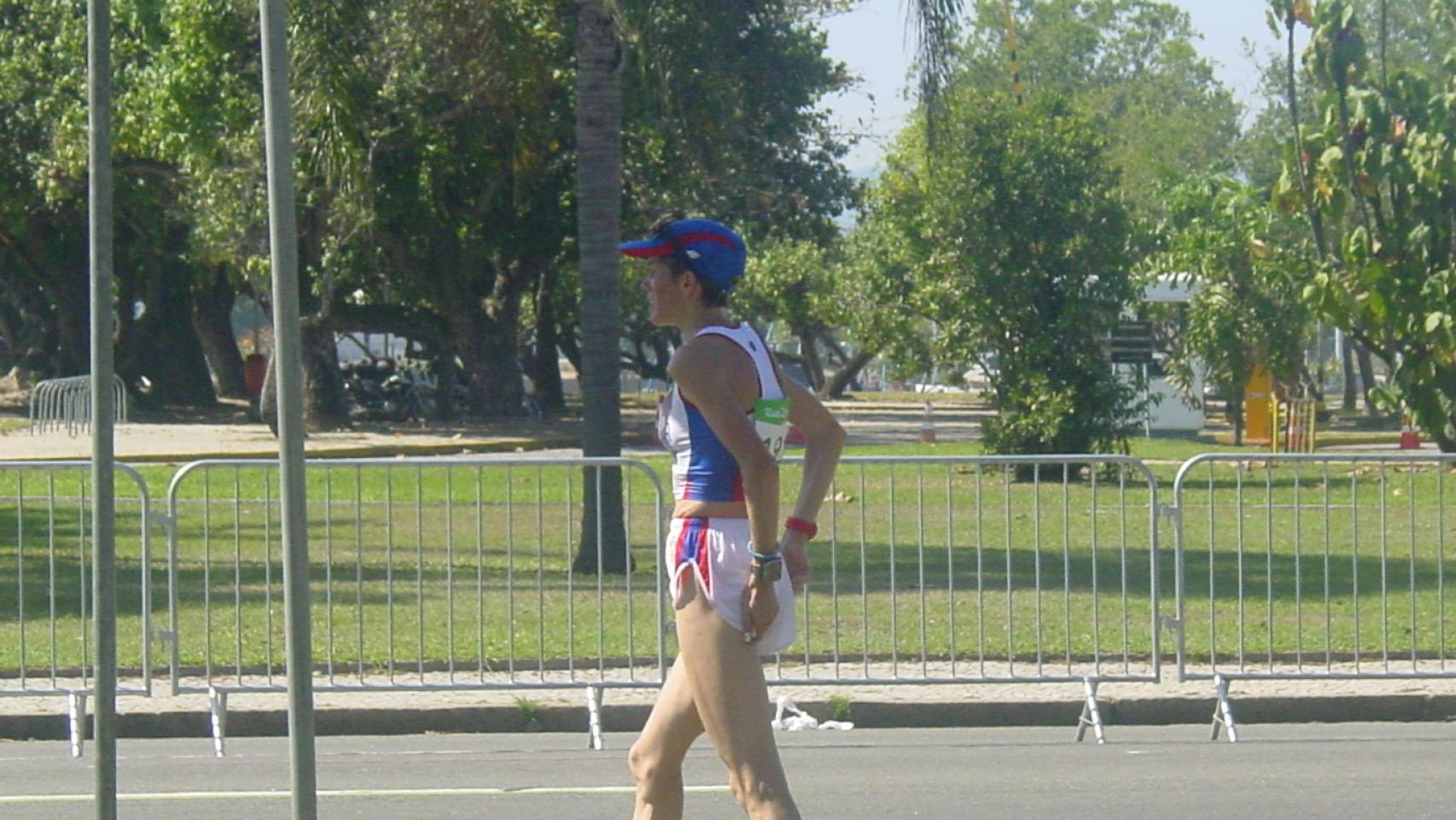 Perdida en la maratón.