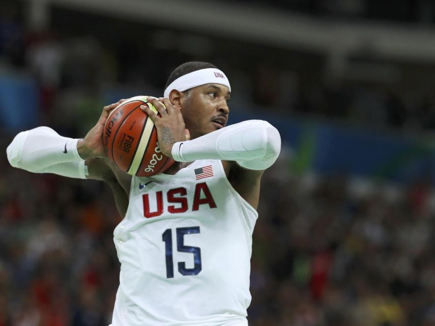 Carmelo Anthony contra Serbia.