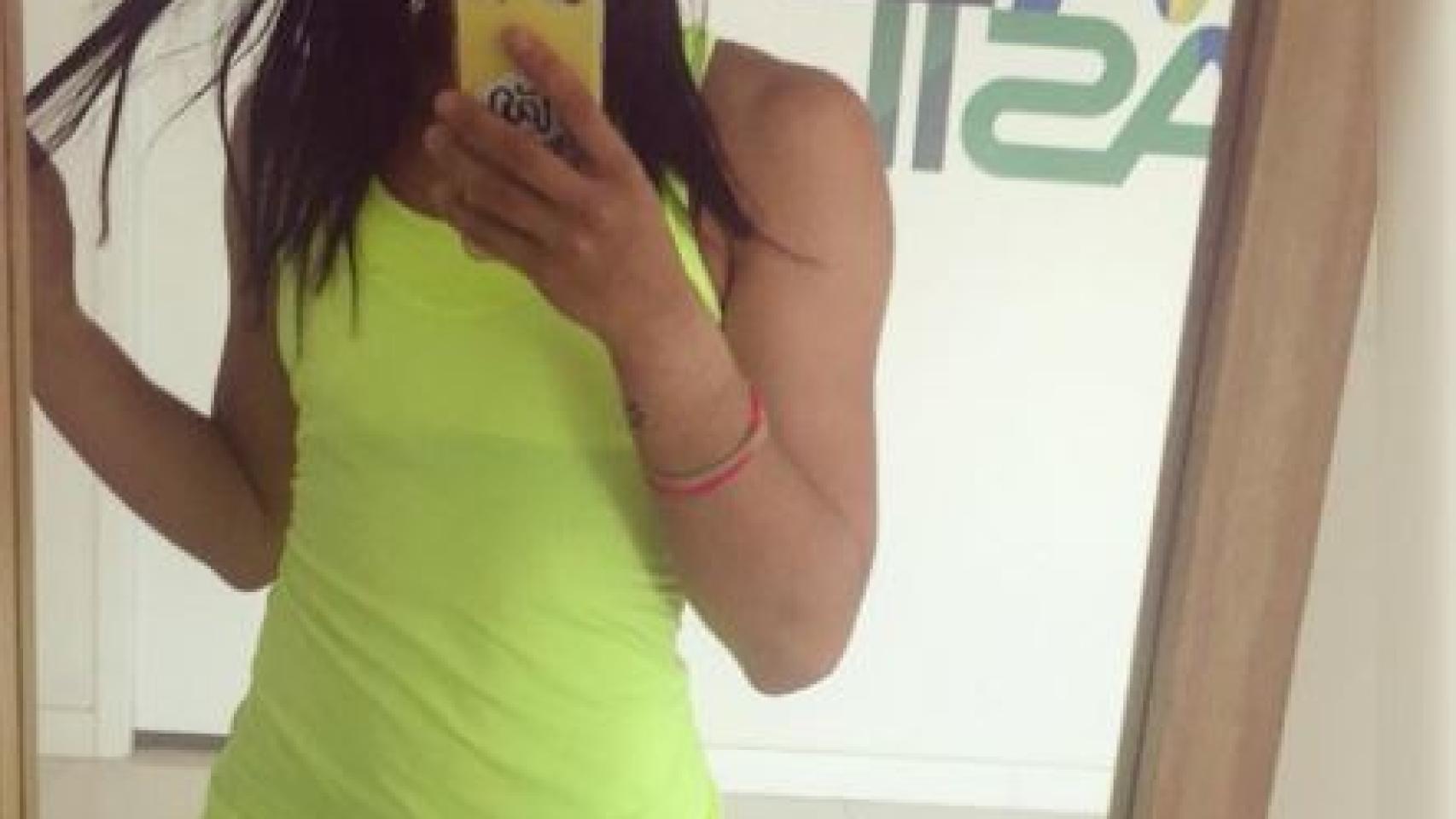 Ingrid de Oliveira, saltadora de trampolín brasileña.