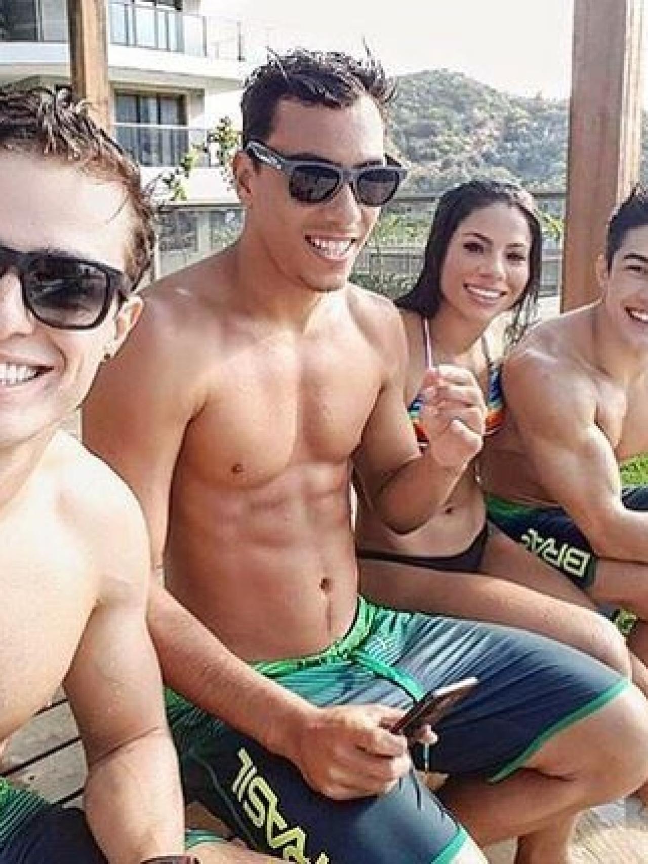 Pedro (Izq), Ingrid (2a Dcha) y Arthur Mariano (Dcha)