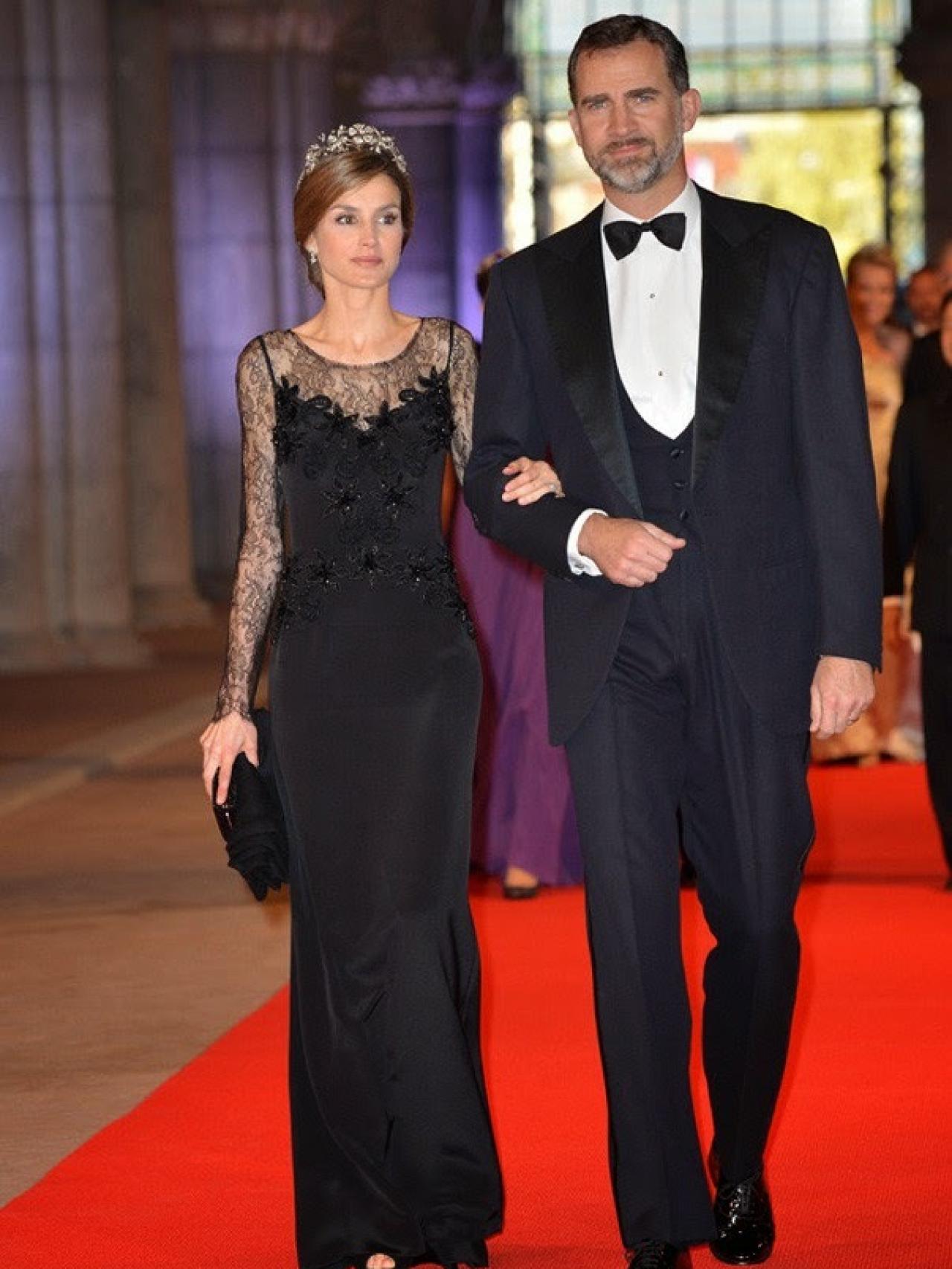 Los reyes, en los actos de coronación de Guillermo de los Países Bajos.