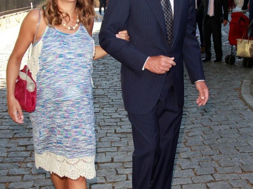 La pareja, durante la boda del hijo de Ana Rosa Quintana en Jarandilla.