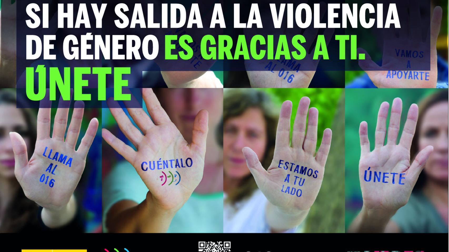 Cartel de la campaña contra la violencia de género.