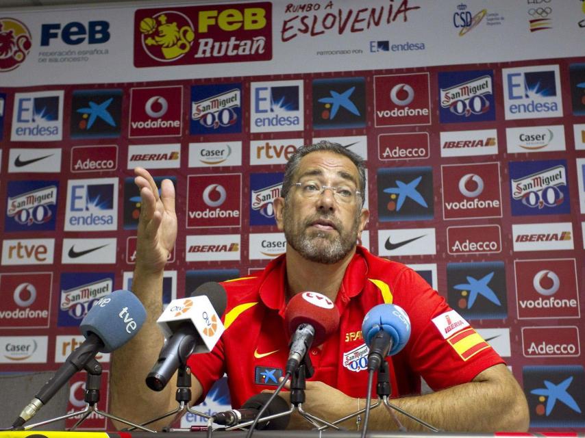 Orenga, durante su etapa en la selección española.