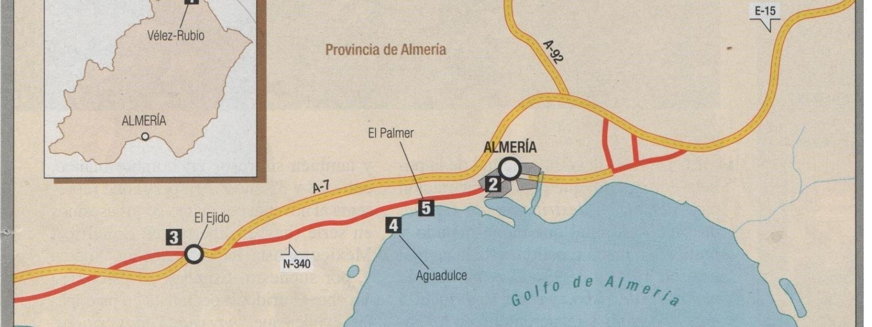 Zonas donde actuó el asesino.