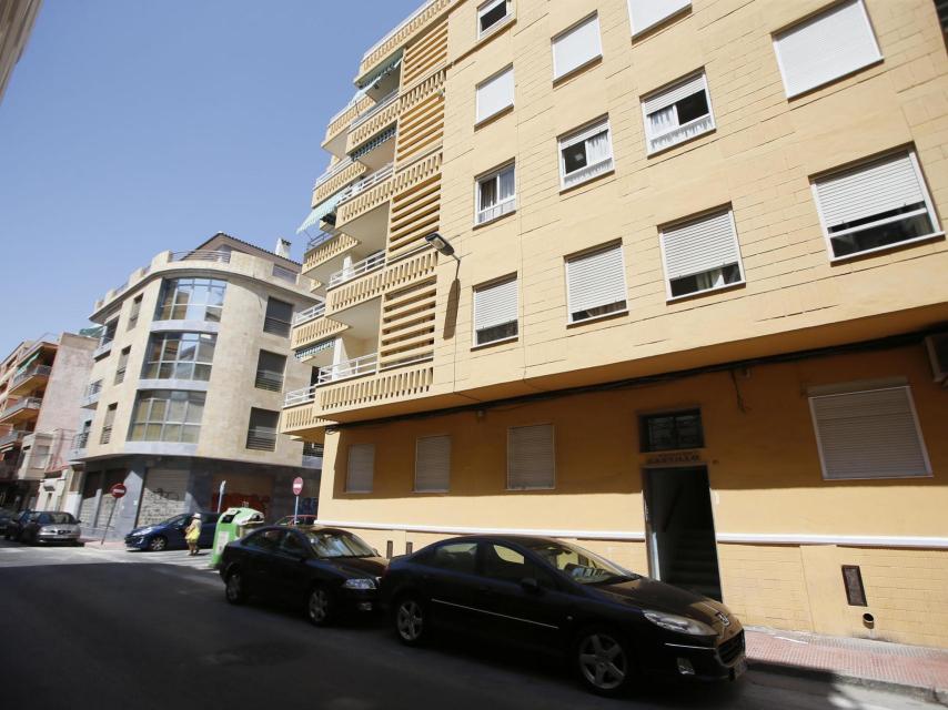 Fachada de la vivienda donde residía Johana